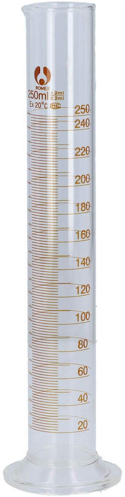 Messzylinder Glas 250 ml Graduiert