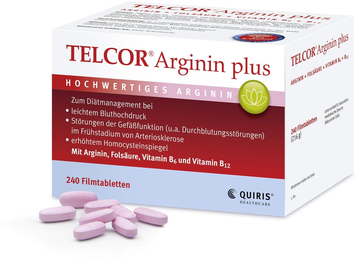 Telcor Arginin plus 240 Filmtabletten