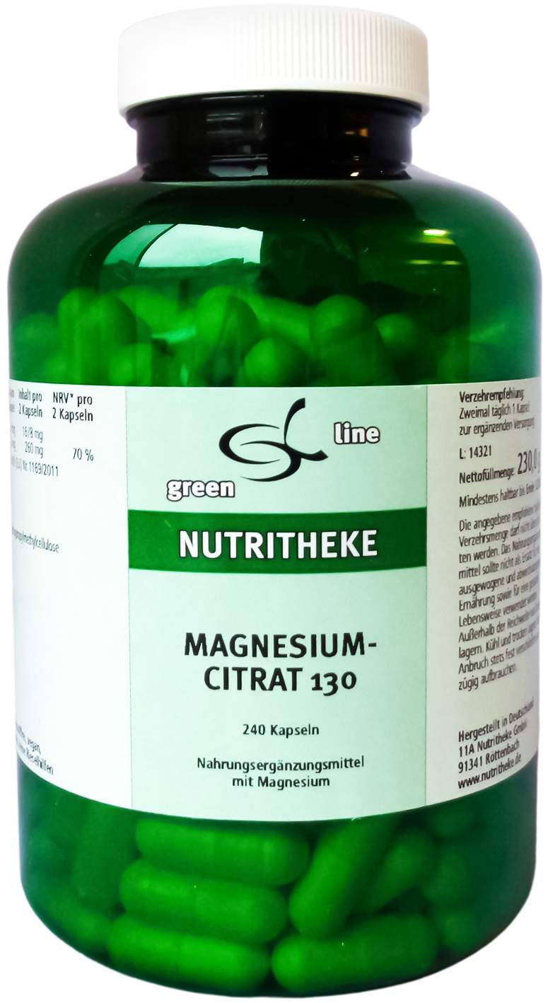 Magnesiumcitrat 130 mg Magnesium 240 Kapseln