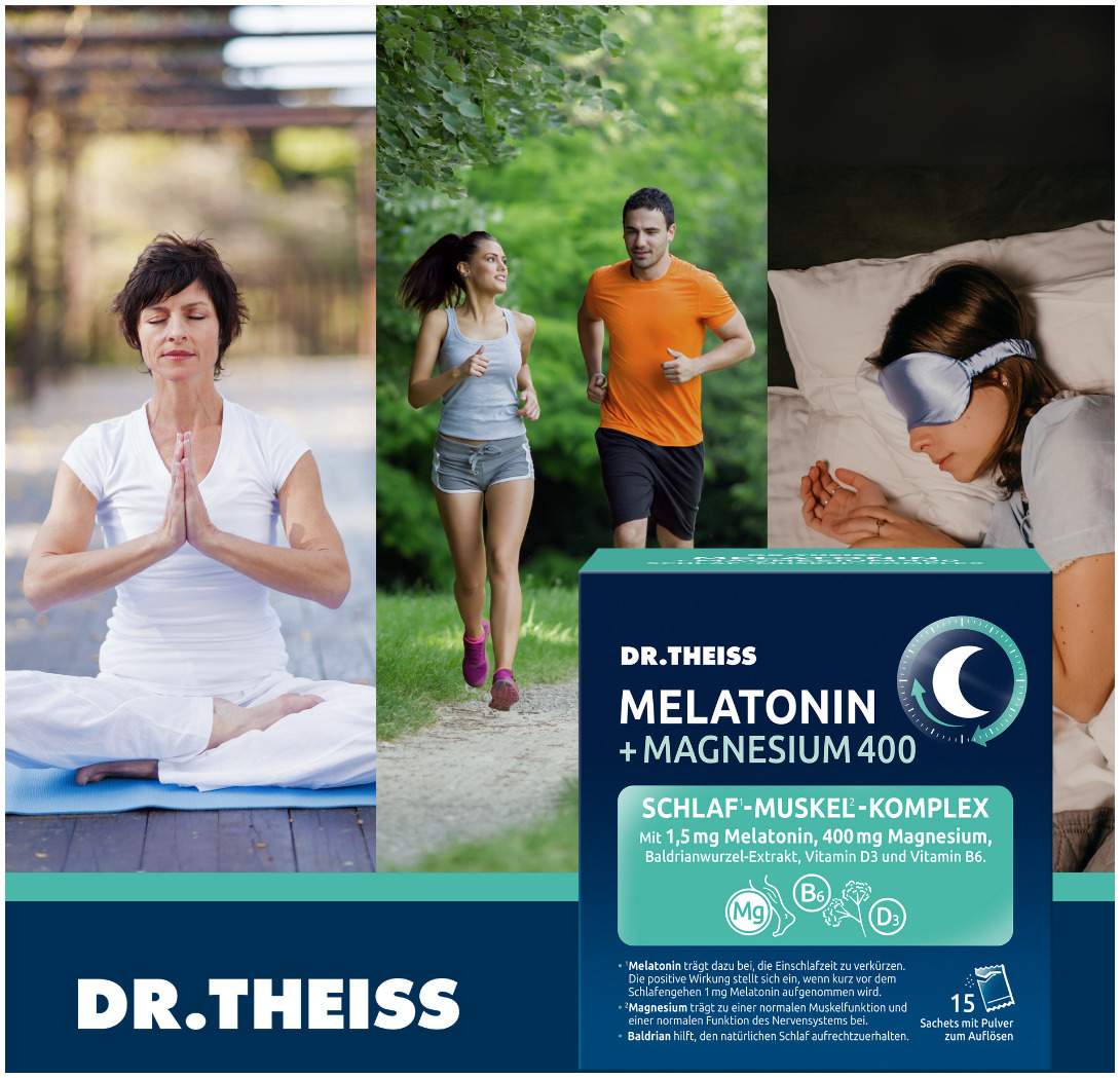 Dr.Theiss Melatonin + Magnesium Schlaf-Komplex 15 Stück