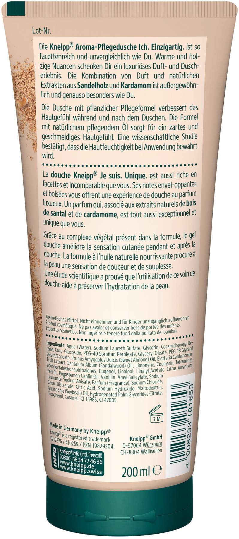 Kneipp Aroma-Pflegedusche Ich.Einzigartig 200 ml