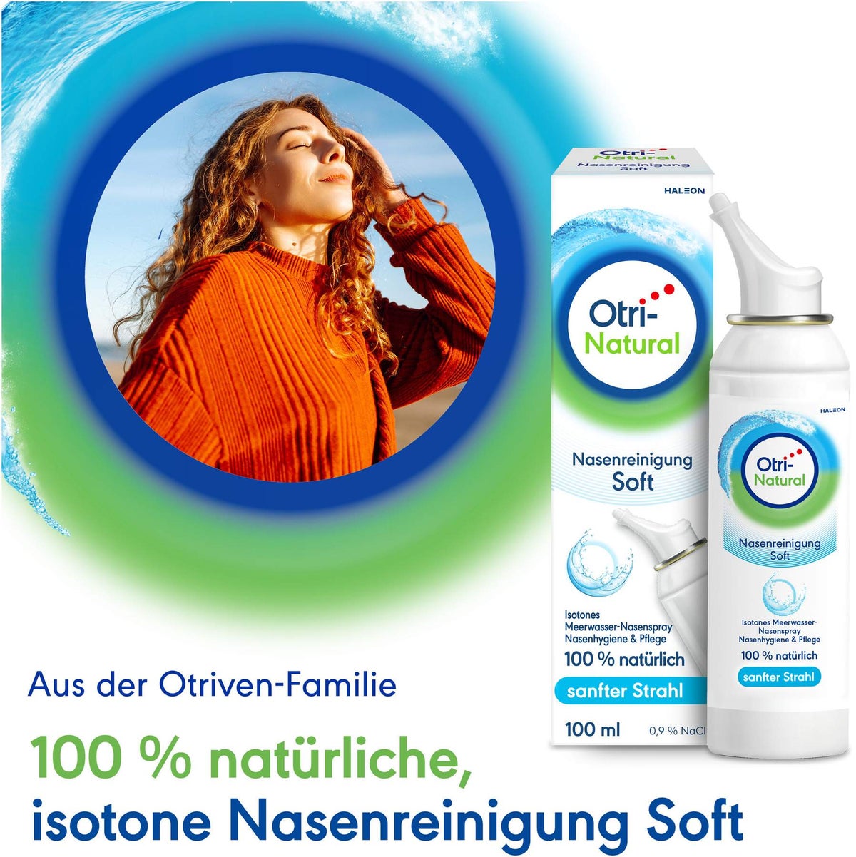 OtriNatural Nasenreinigung soft Isoton 0,9% NaCl 100 ml