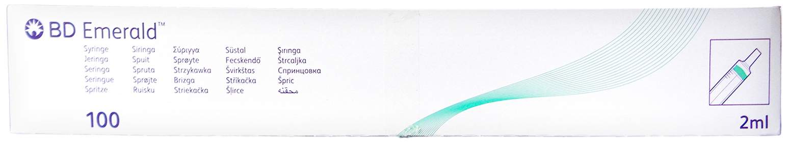 Bd Emerald Spritze 2 ml Luer Zentrisch