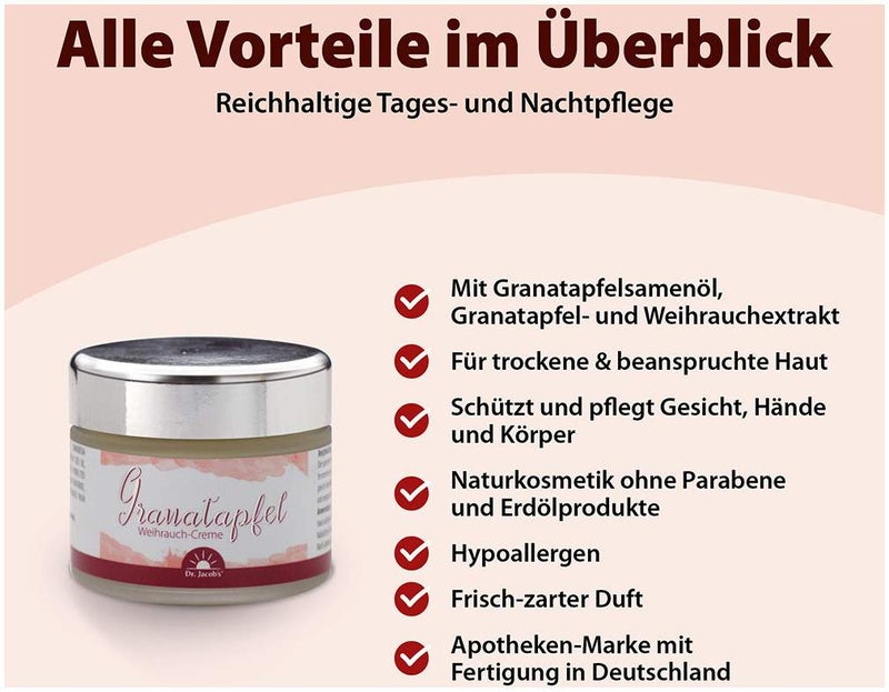 Granatapfel Weihrauch Creme 50 ml
