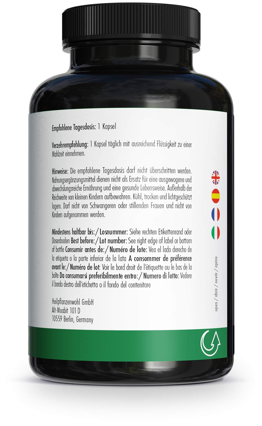 Green Naturals Rhodiola Rosea 500 mg Hochdosiert 120 Kapseln