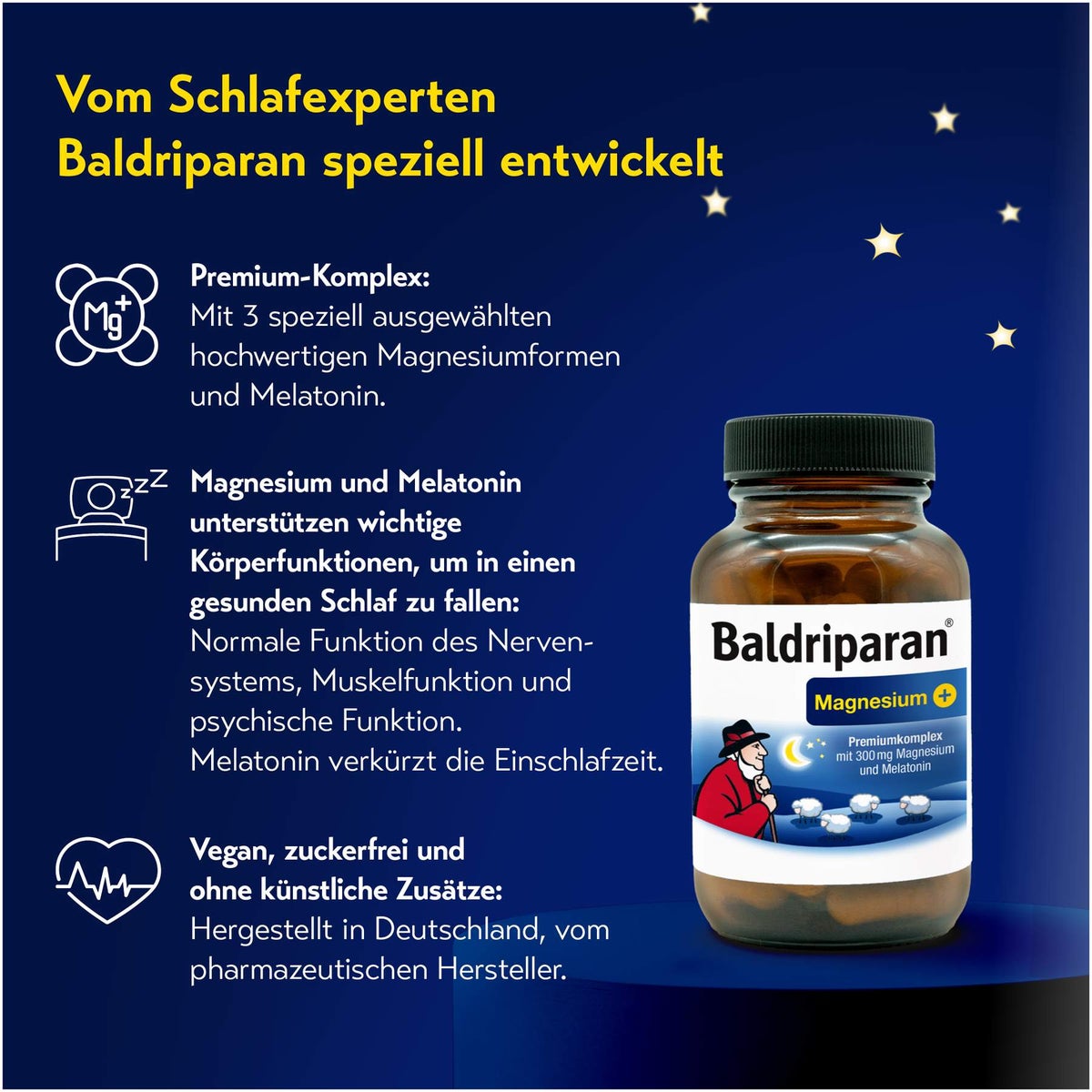 Baldriparan Magnesium Plus 60 Kapseln