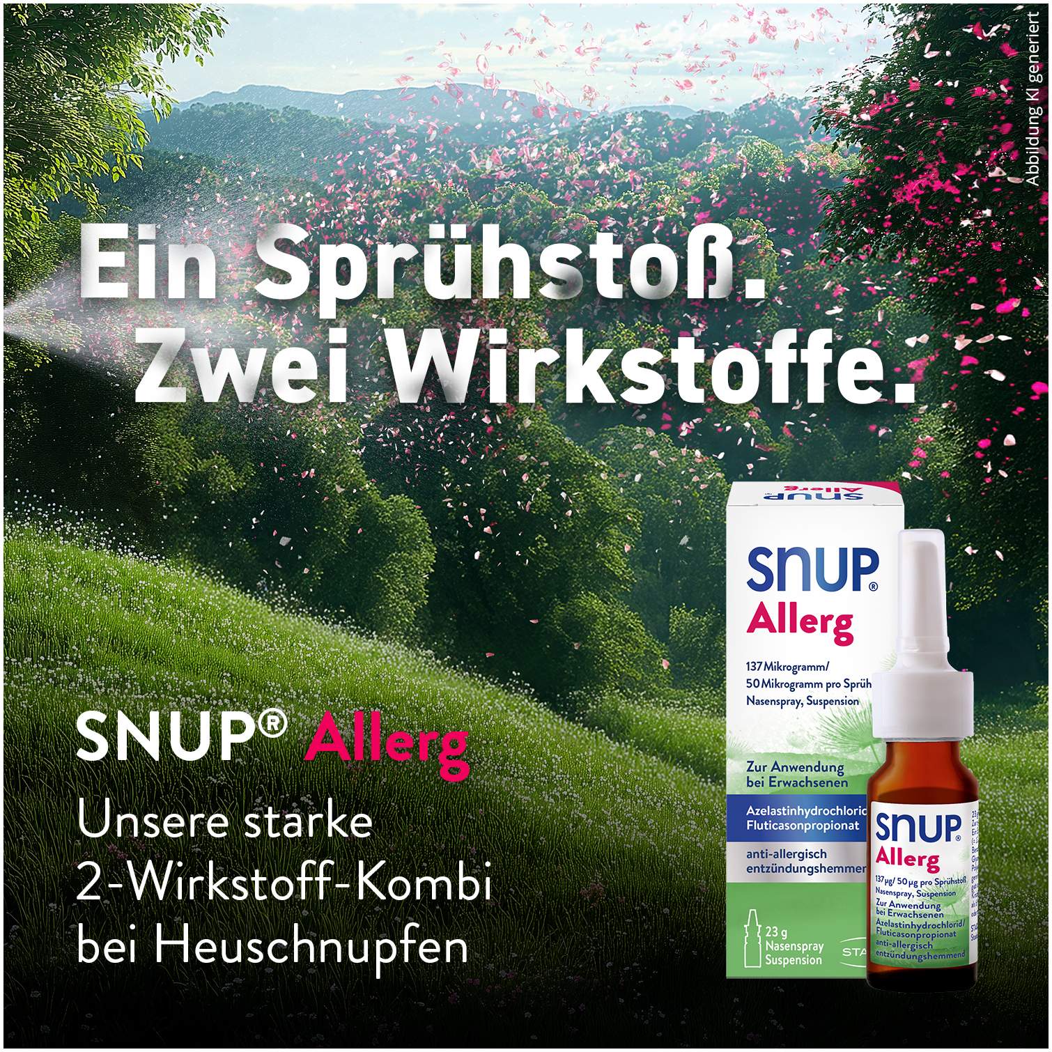 Snup Allerg Nasenspray mit Azelastin und Fluticason 2 x 23 g