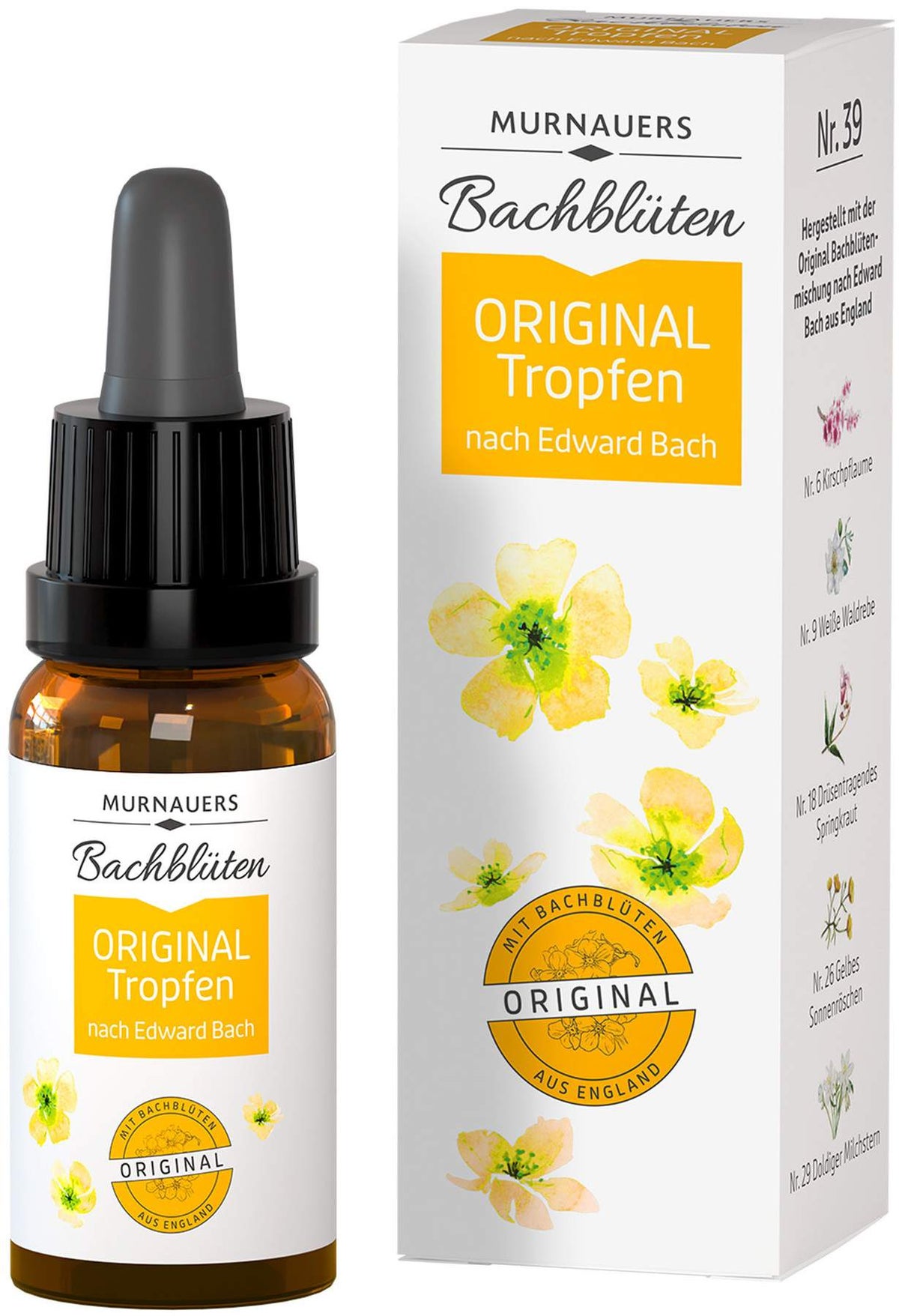 Murnauer Bachblüten Original Tropfen nach Dr.Bach 20ml