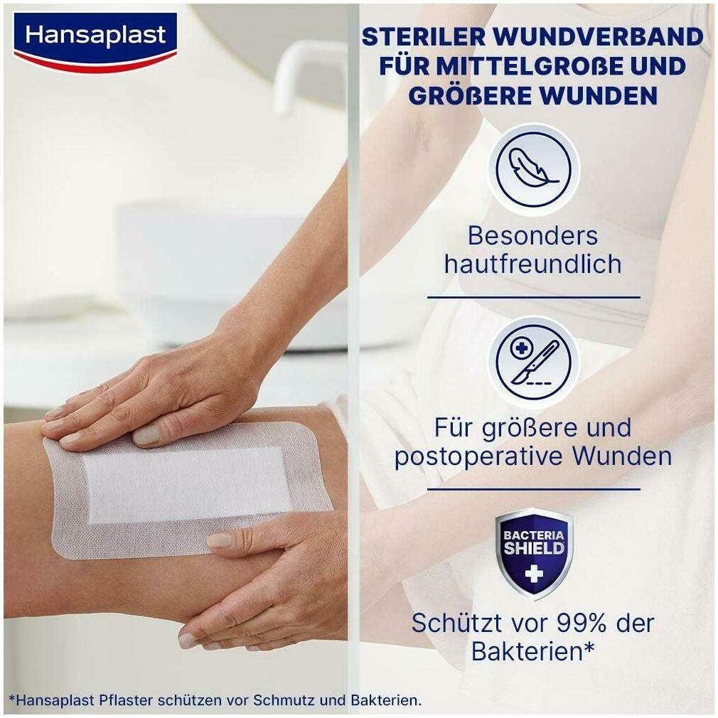 Hansaplast Sensitive 4XL Pflaster 10 x 20 cm 5 Stück