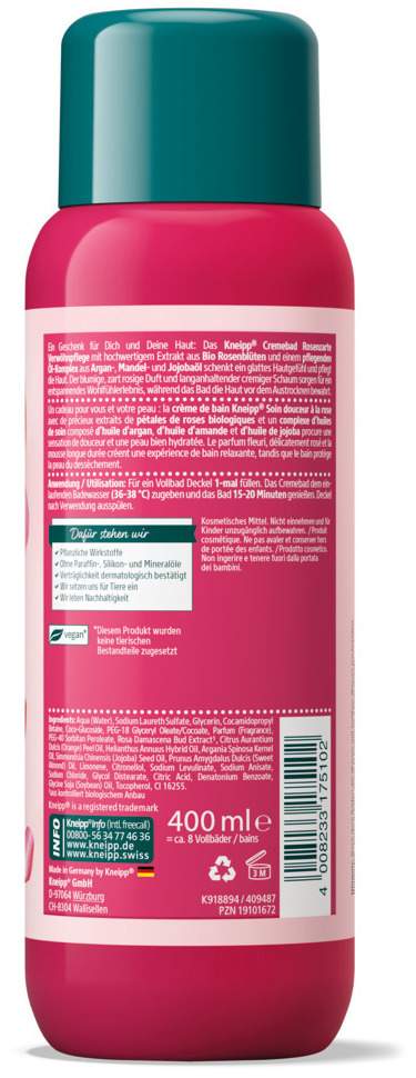 Kneipp Cremebad Rosenzarte Verwöhnpflege 400 ml