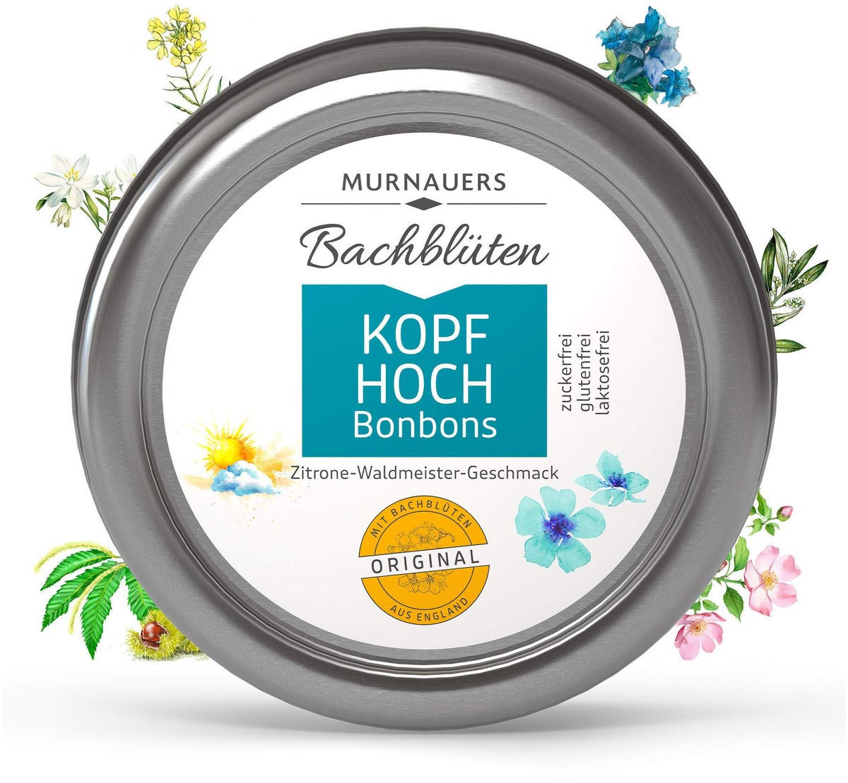 Murnauers Bachblüten Kopf Hoch Bonbons 50 g