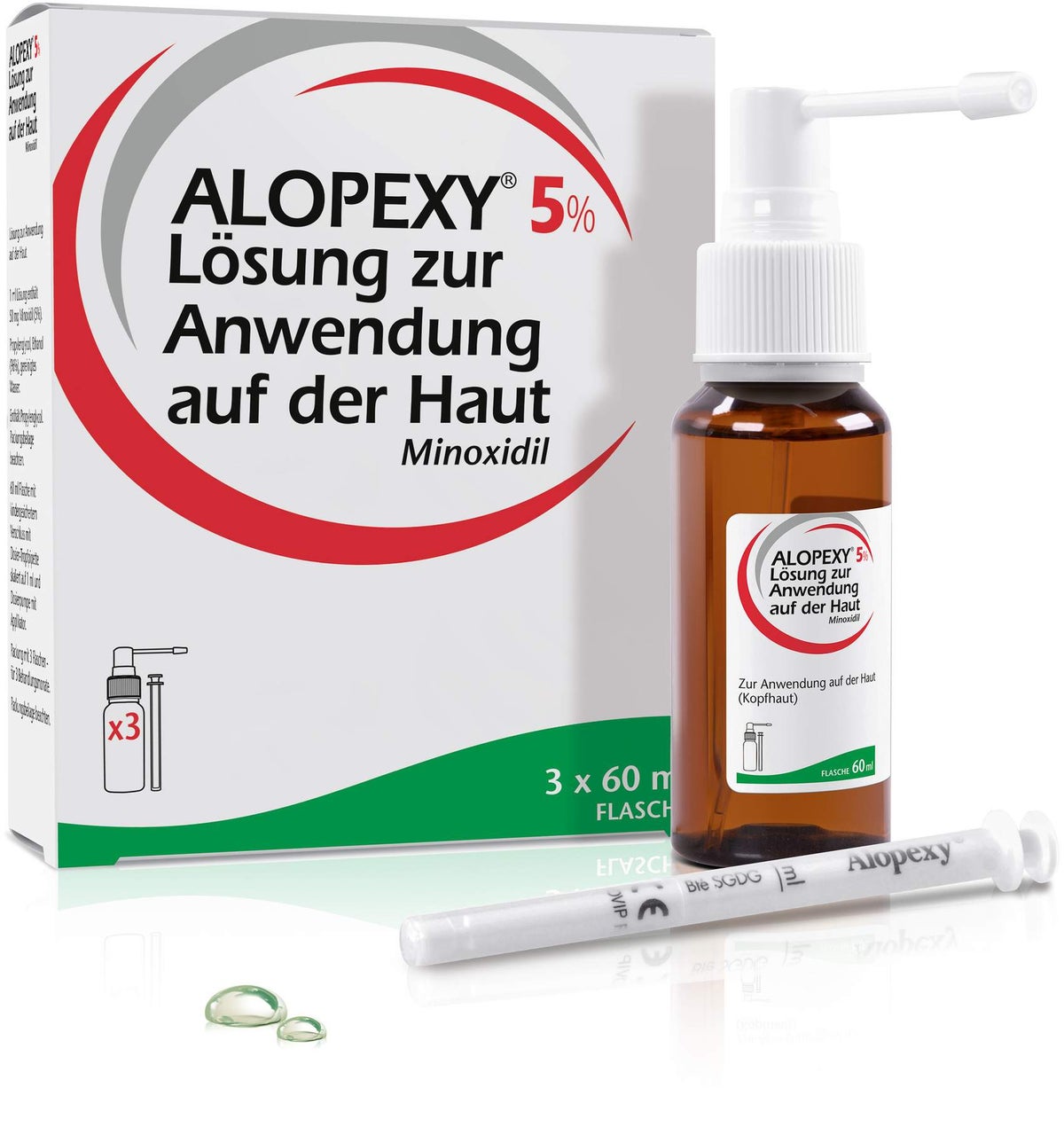 Alopexy 5% Lösung zur Anwendung auf der Haut 3 x 60 ml Lösung