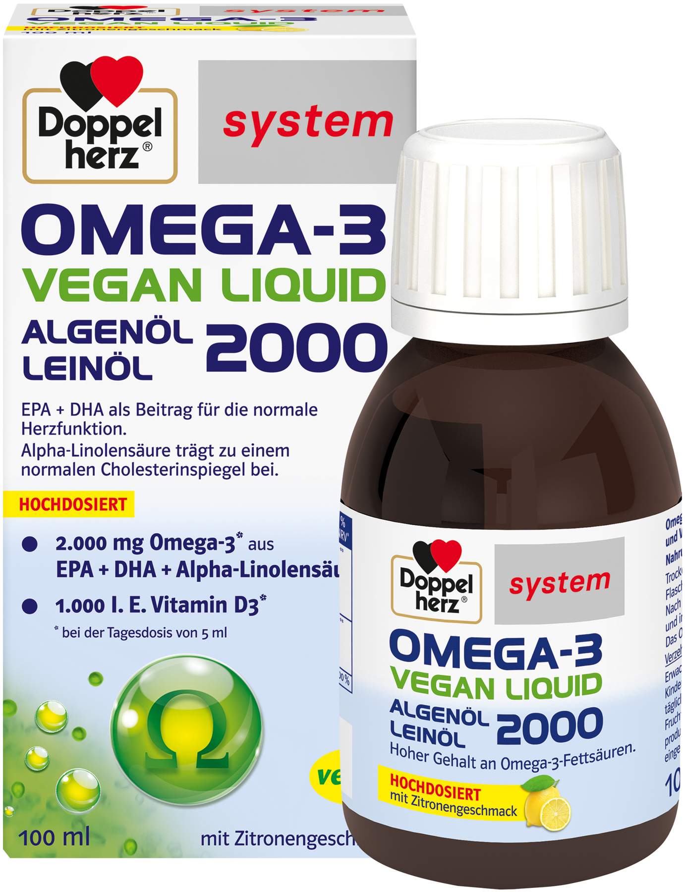 Doppelherz Omega-3 Vegan Liquid 2000 100 ml