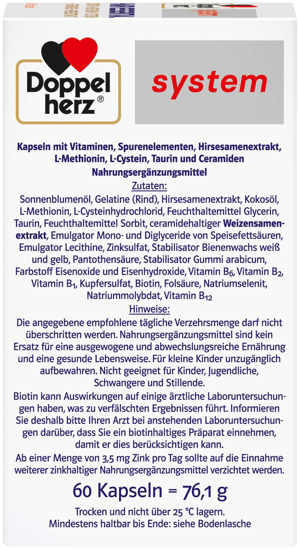 Doppelherz system Hair Essential 60 Kapseln