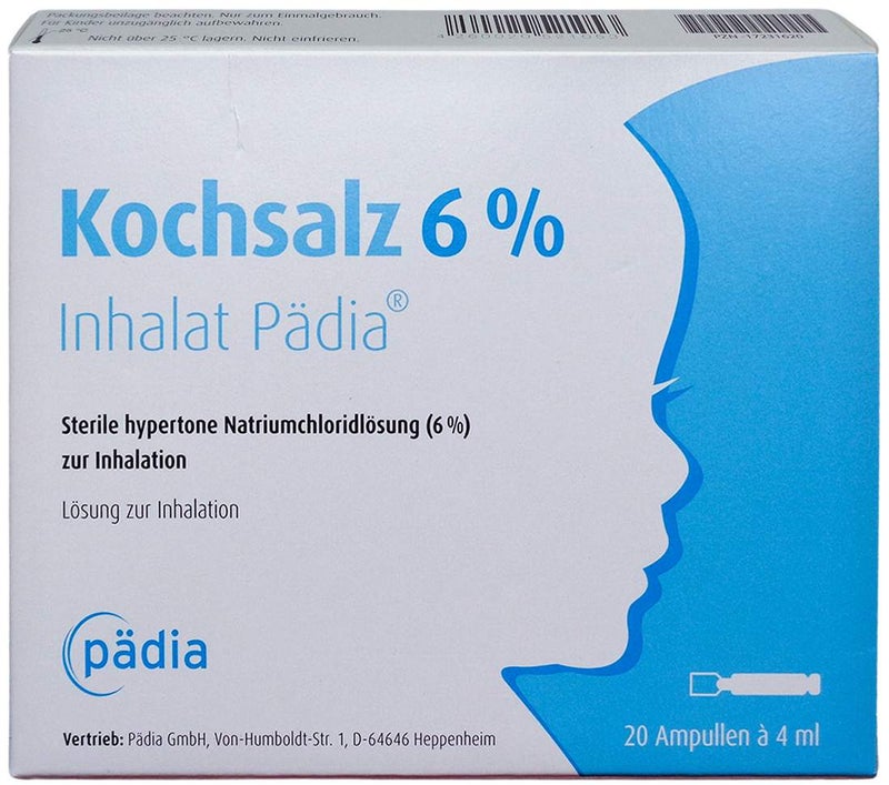 Kochsalz 6% Inhalat Pädia Ampullen 20 Stück