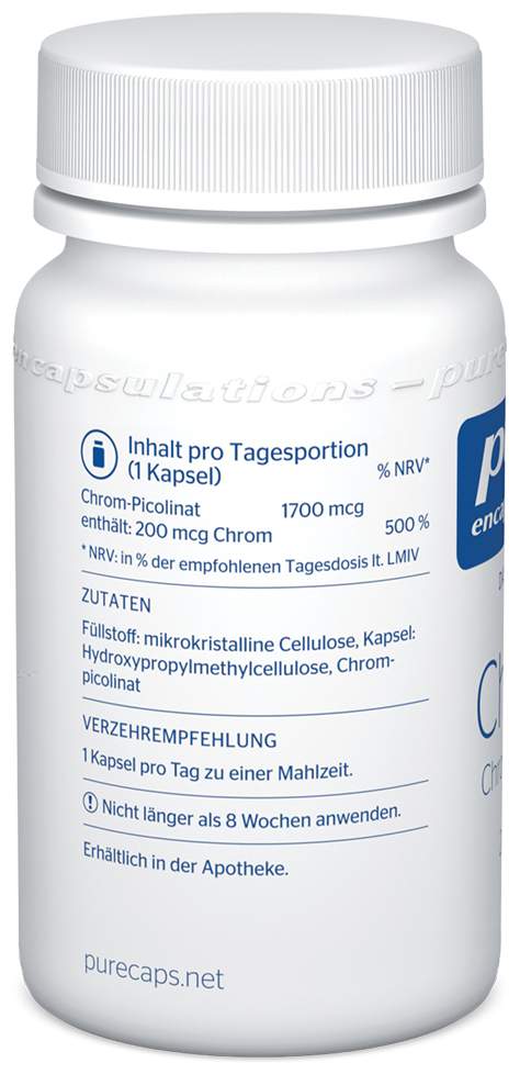 Pure Encapsulations Chrom 200 µg 60 Kapseln