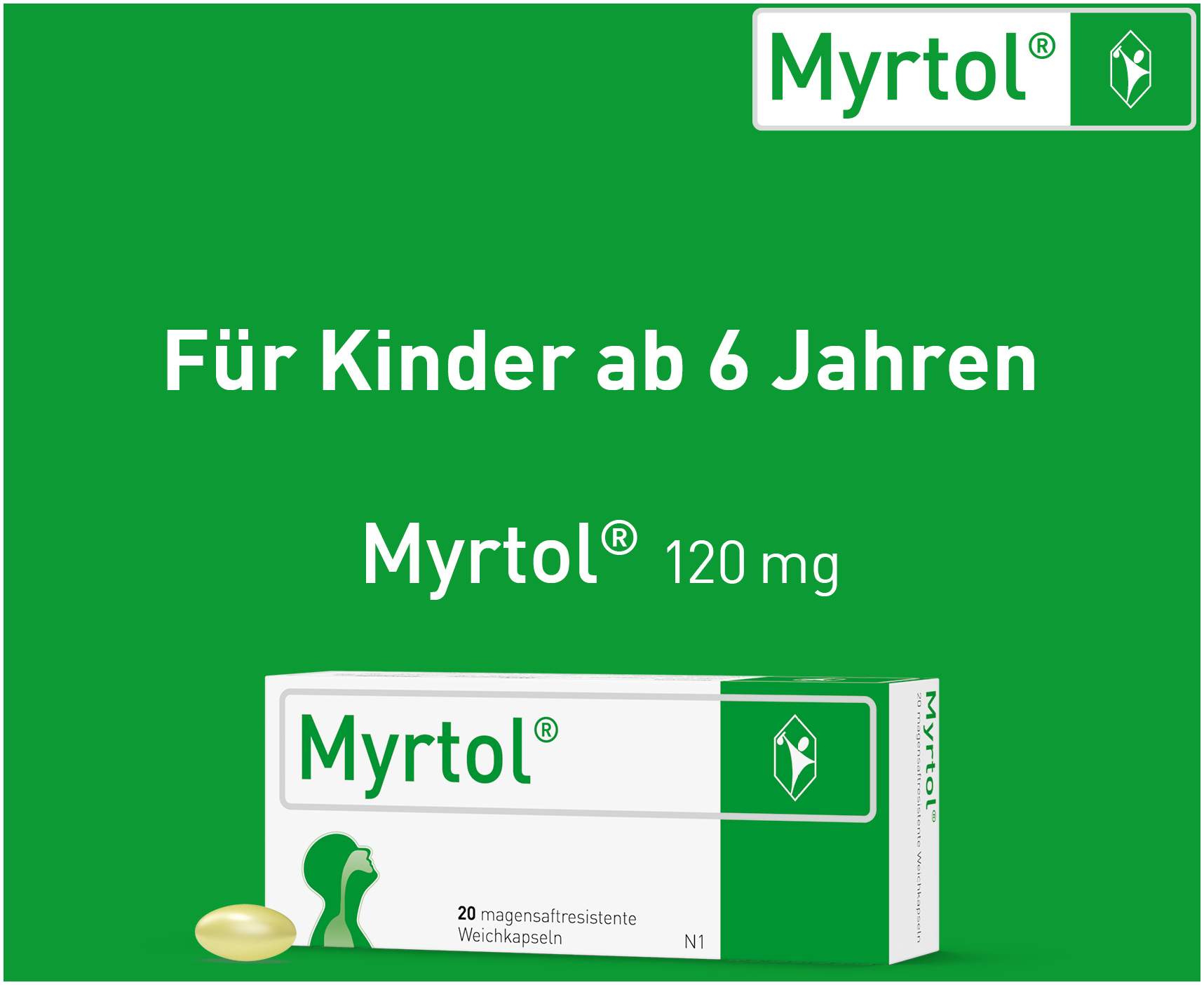 Myrtol Magensaftresistente Weichkapseln 20 Stück
