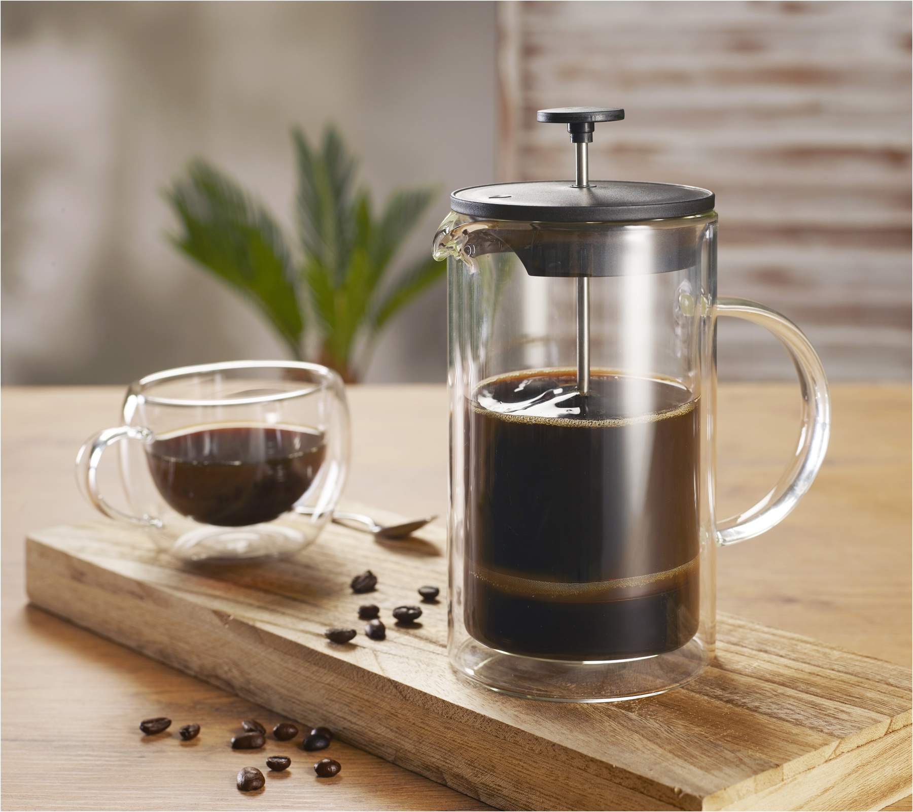 Doppelwandiger Kaffee- & Teebereiter - French Press 1 Stück