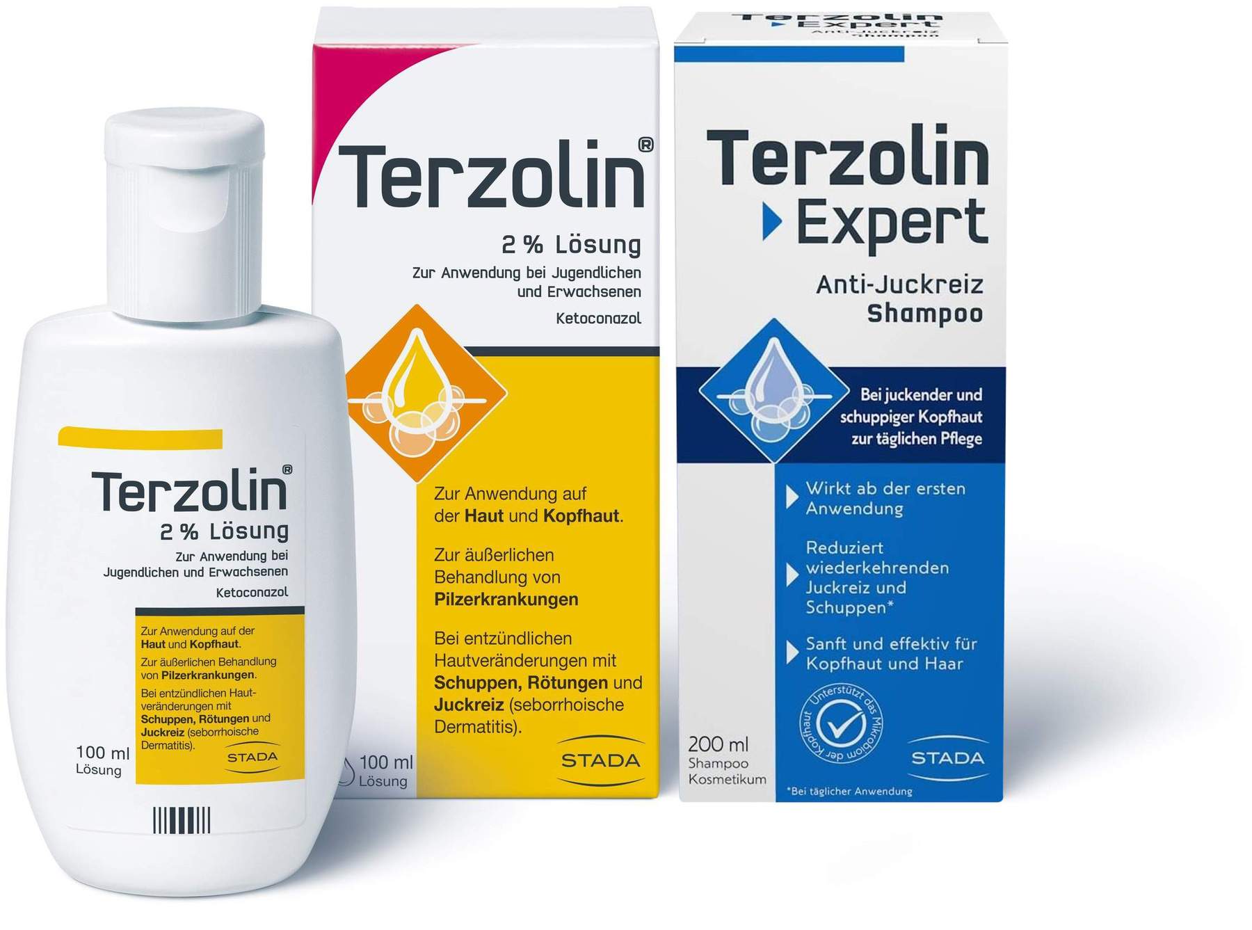 Terzolin 2% Lösung 100 ml + Terzolin Expert Shampoo bei fettiger Kopfhaut 200 ml