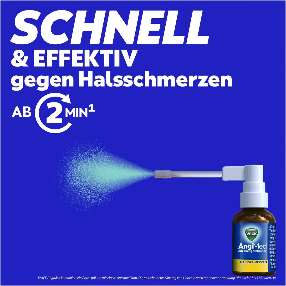 WICK AngiMed Zitronengeschmack 30 ml Spray