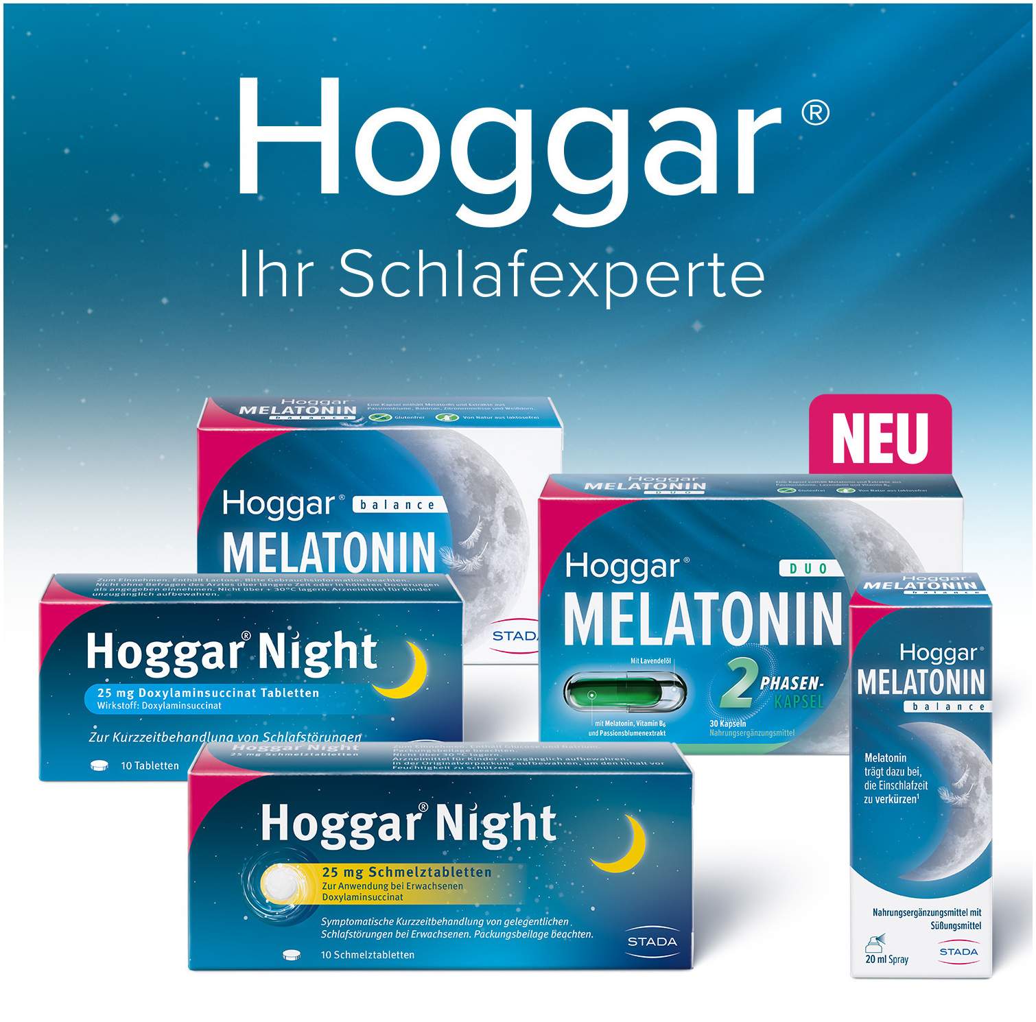 Hoggar Melatonin Duo 30 Kapseln