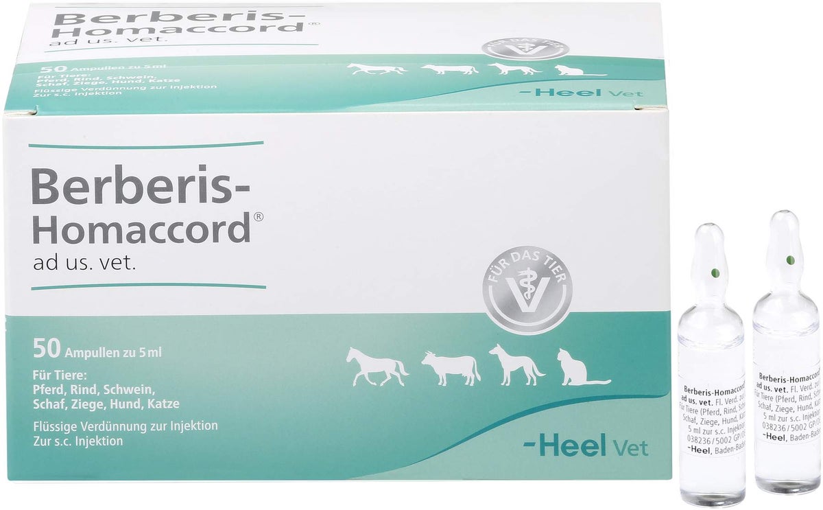 Berberis Homaccord Ad Us.Vet.Ampullen 50 X 5 ml