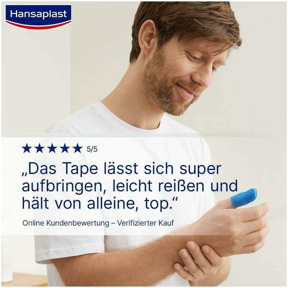 Hansaplast Selbsthaftender Fingerverband blau