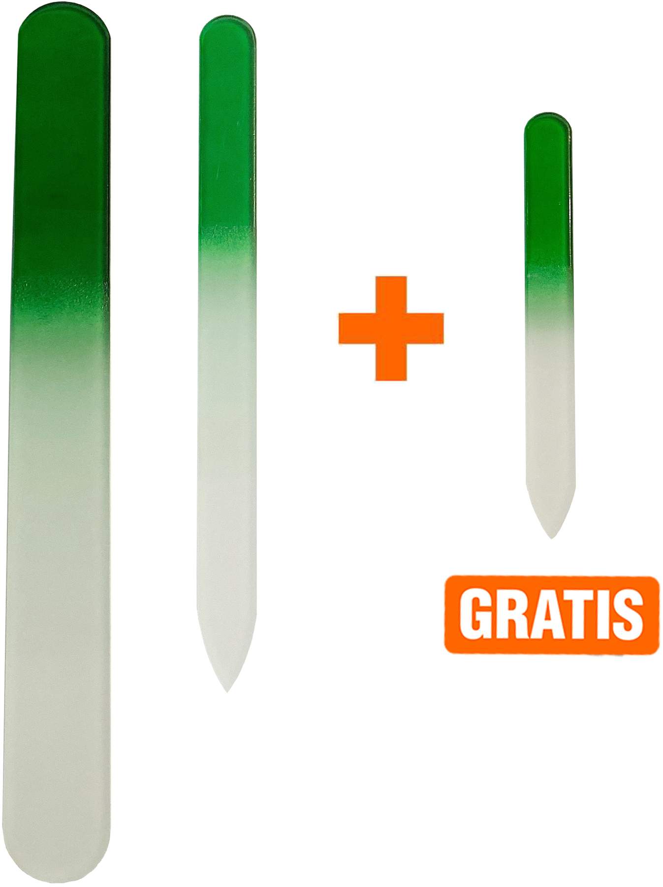 Glasnagelfeilen im praktischen Set + gratis Nagelfeile 9 x 1 cm
