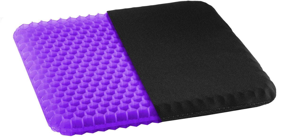 Komfort Gel-Sitzkissen Violett inkl. Bezug