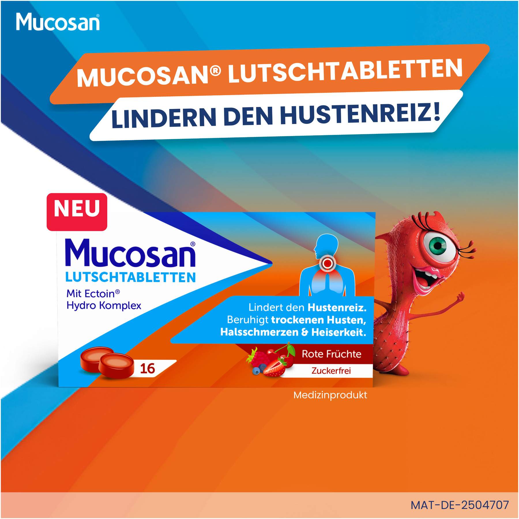 Mucosan rote Früchte 16 Lutschtabletten