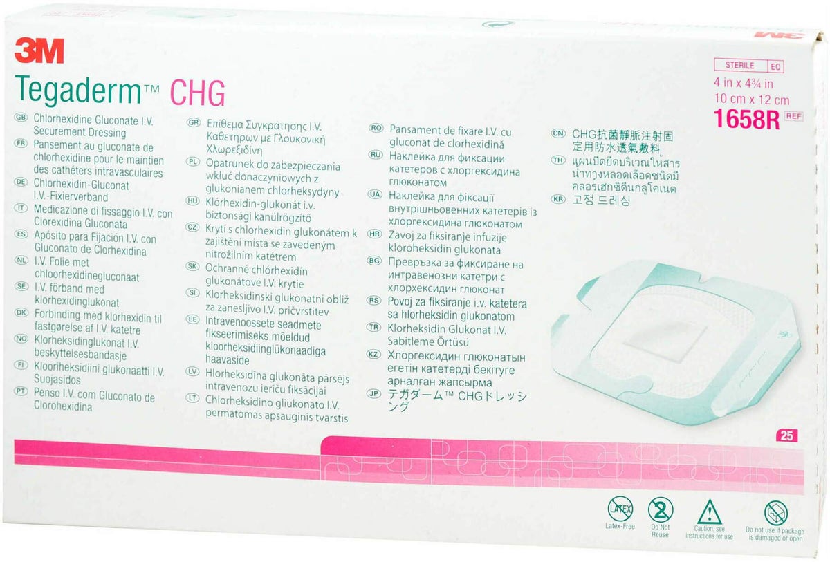 Tegaderm 3m Chg I.V. Fixierverband 10 X 12 cm 1658r