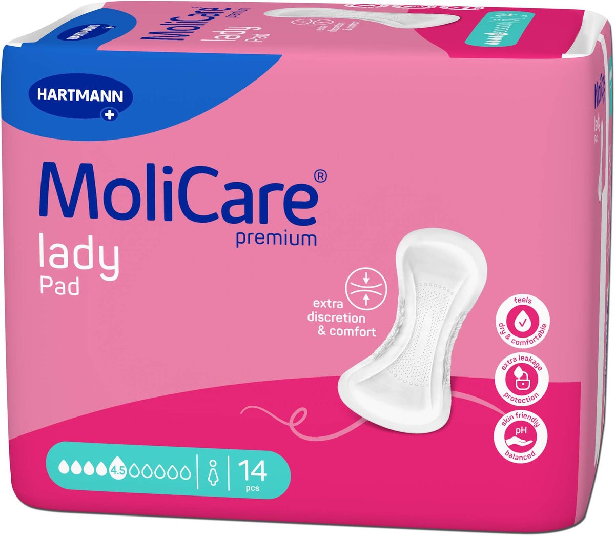 Molicare Premium lady Pad 4,5 Tropfen 14 Stück