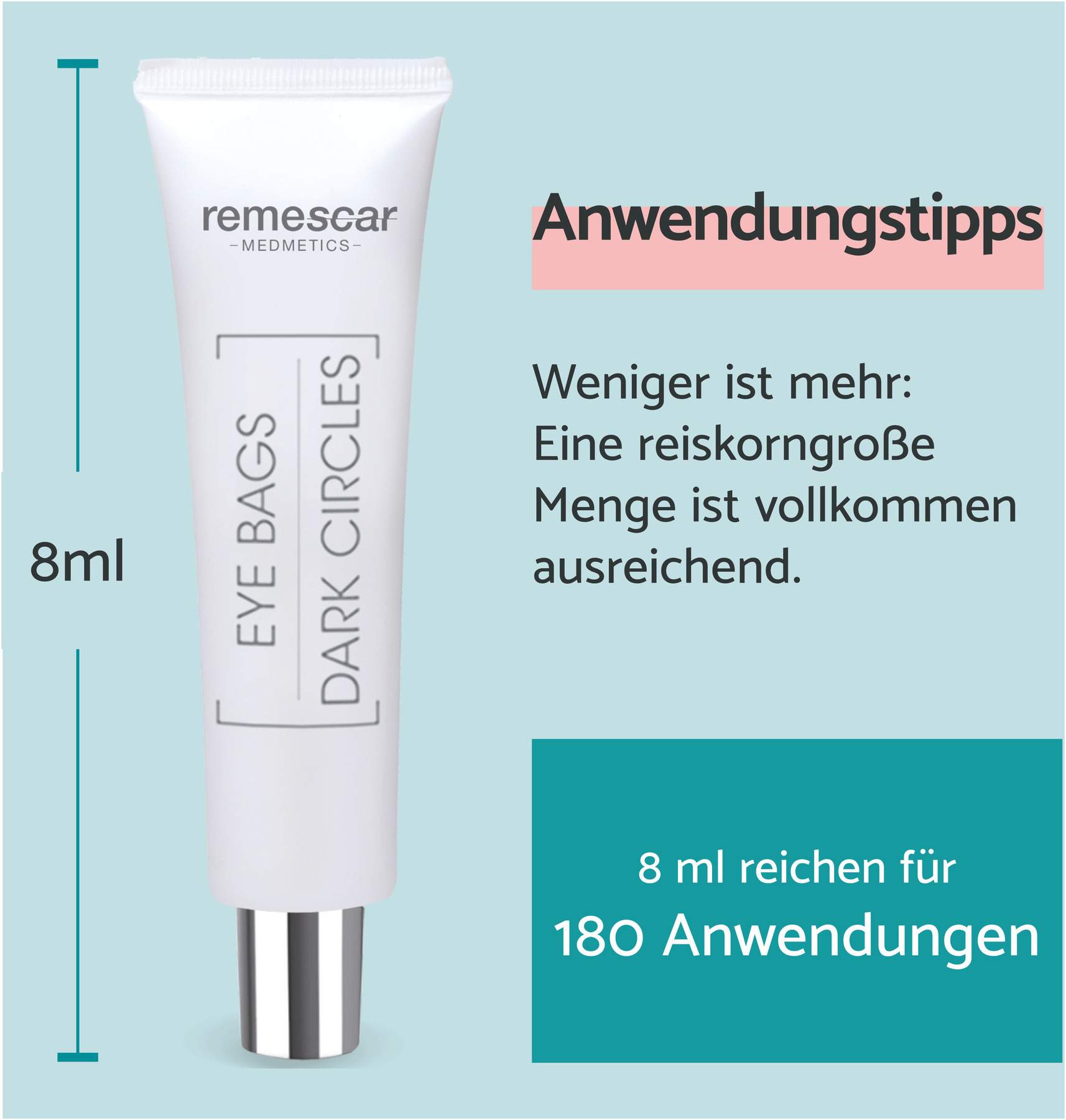 Remescar Tränensäcke und Augenringe Augencreme 8 ml