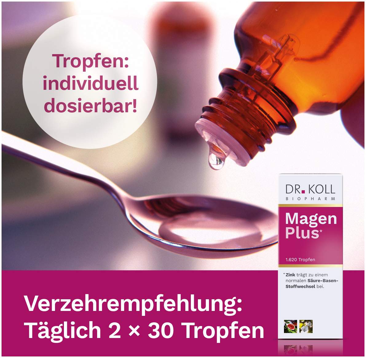 Magen Plus Dr.Koll Gemmo Feige Linde Zink Tropfen 50ml