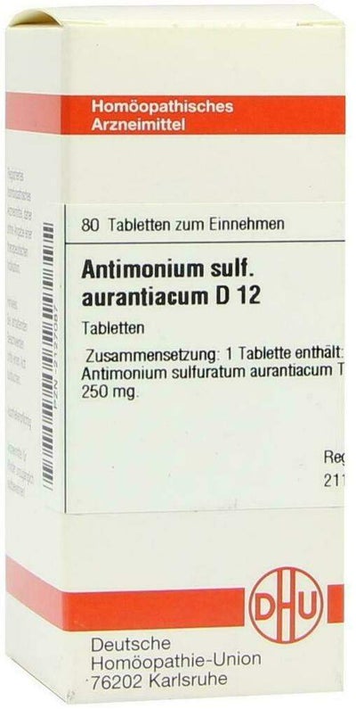 Dhu Antimonium Sulfuricum Aurantiacum D12 Tabletten