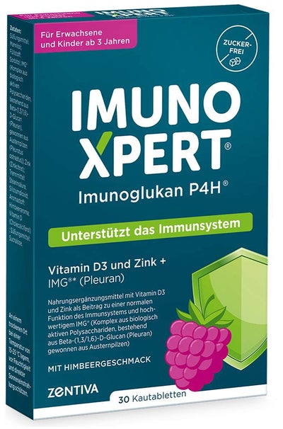 ImunoXpert Kautabletten mit Vitamin D + Zink + Beta-Glucan Kautablette 30 Stück