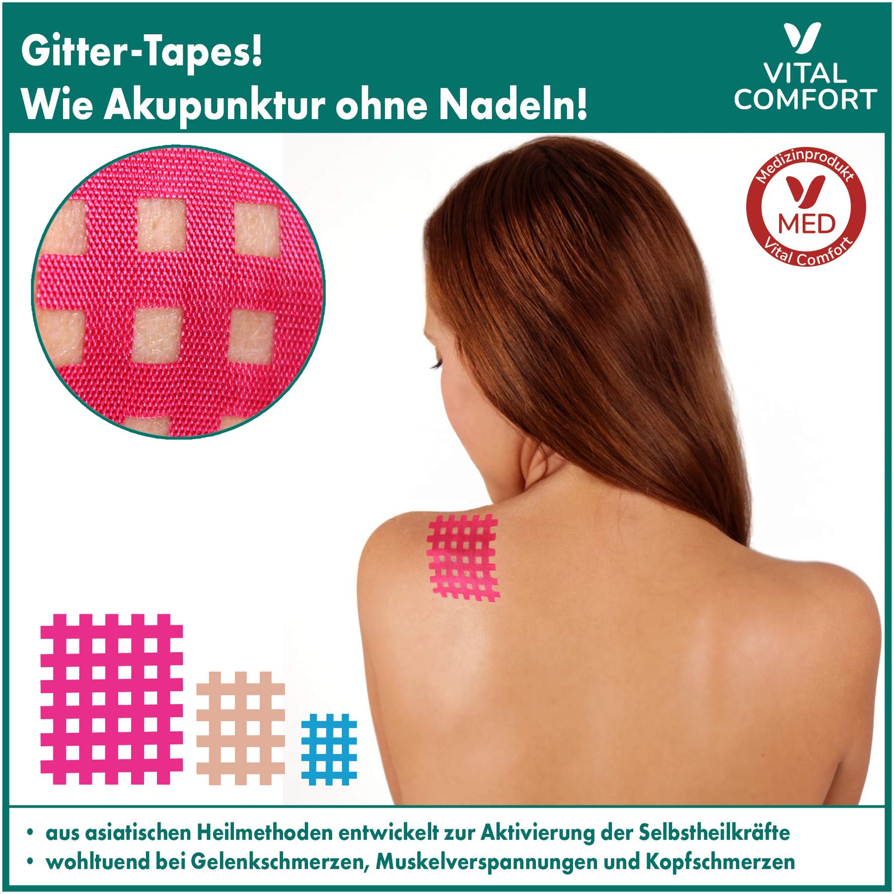 Vital Comfort Gitter Tapes 17-teiliges Set