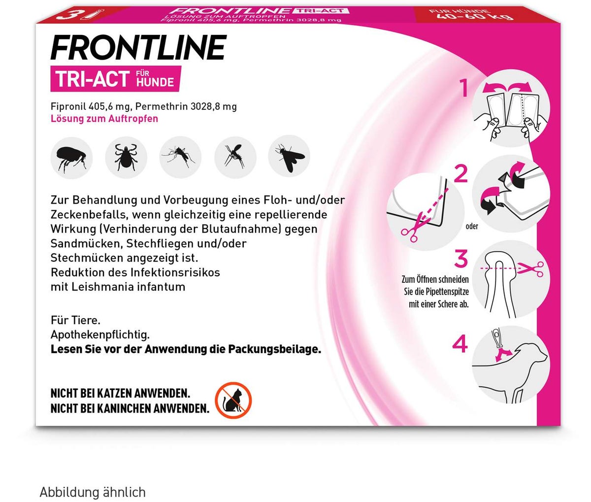 Frontline TRI-ACT Hund 40-60 kg 3 Pipetten