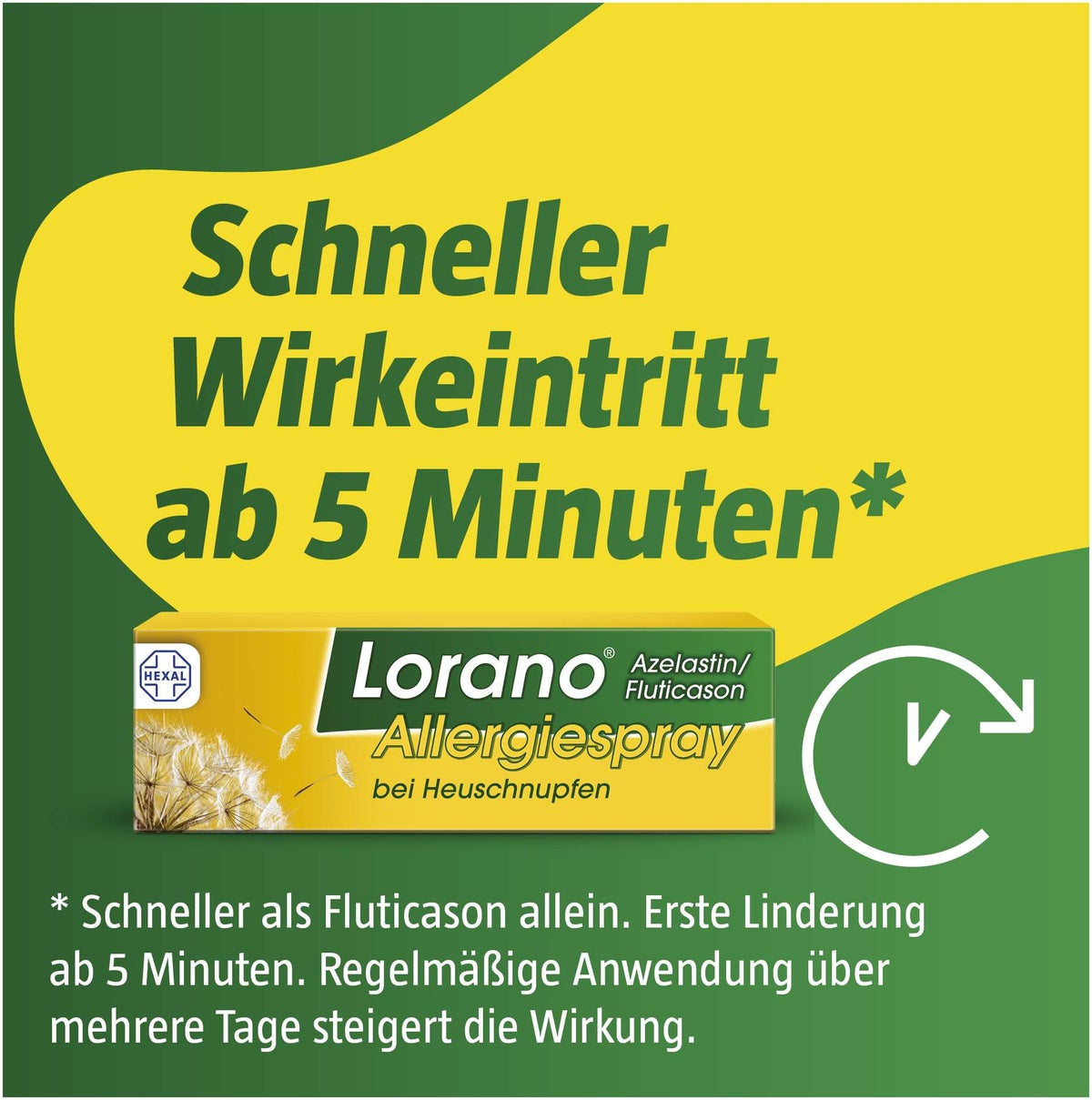 Lorano Azelastin-Fluticason Allergiespray bei Heuschnupfen 23 g