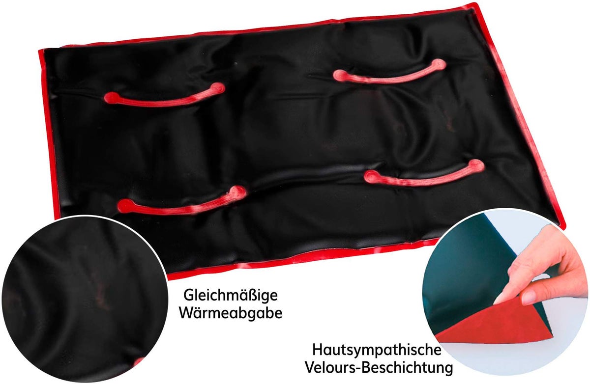 Naturmoor-Gel Maxi Kissen rot mit Velours