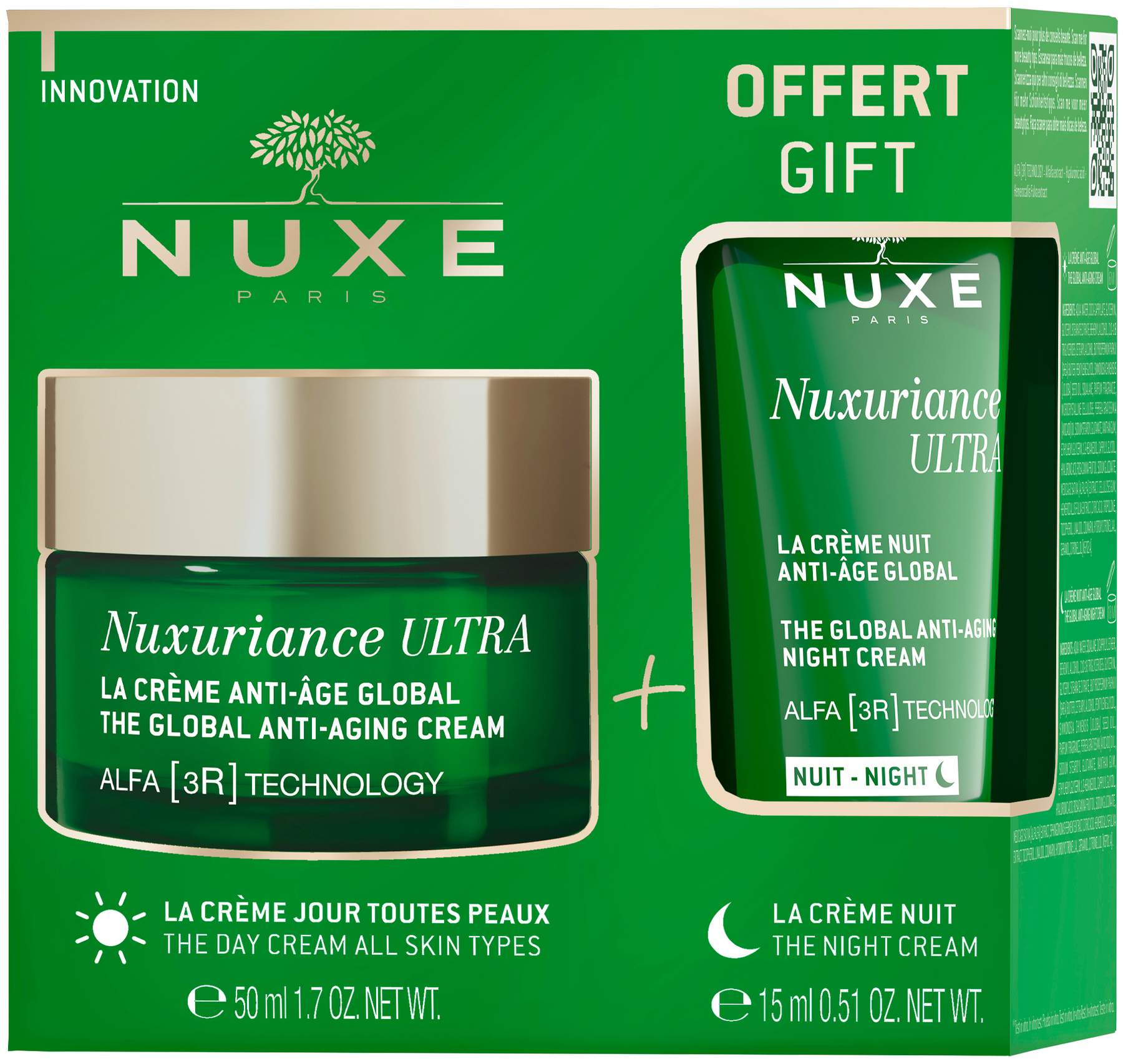 NUXE Nuxuriance Ultra Tagescreme 50 ml + gratis Nachtcreme 15 ml