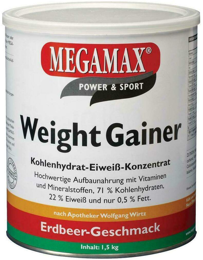 Weight Gainer Megamax Erdbeere Pulver