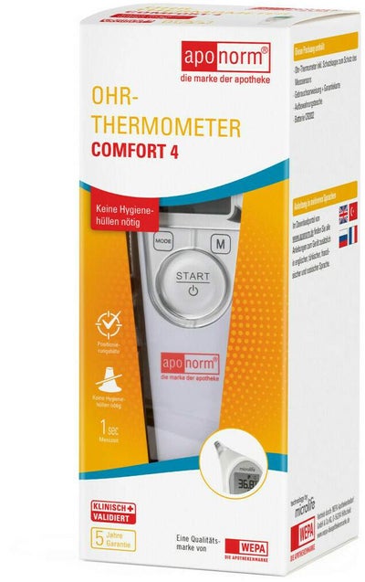 Aponorm Fieberthermometer Ohr Comfort 4  1 Stück