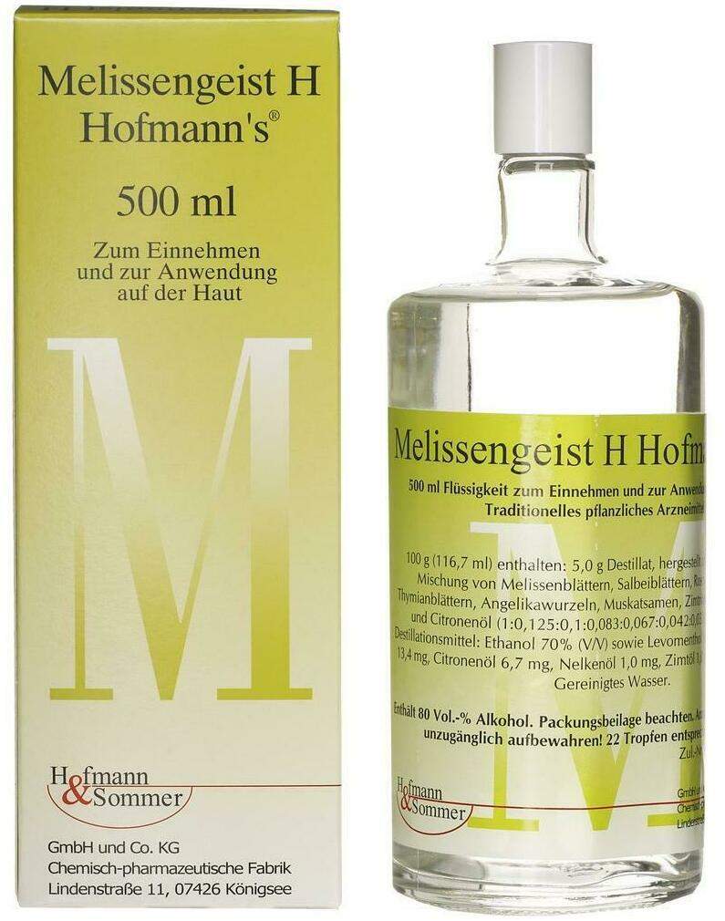 Melissengeist H Hofmanns Tropfen 500 ml Tropfen
