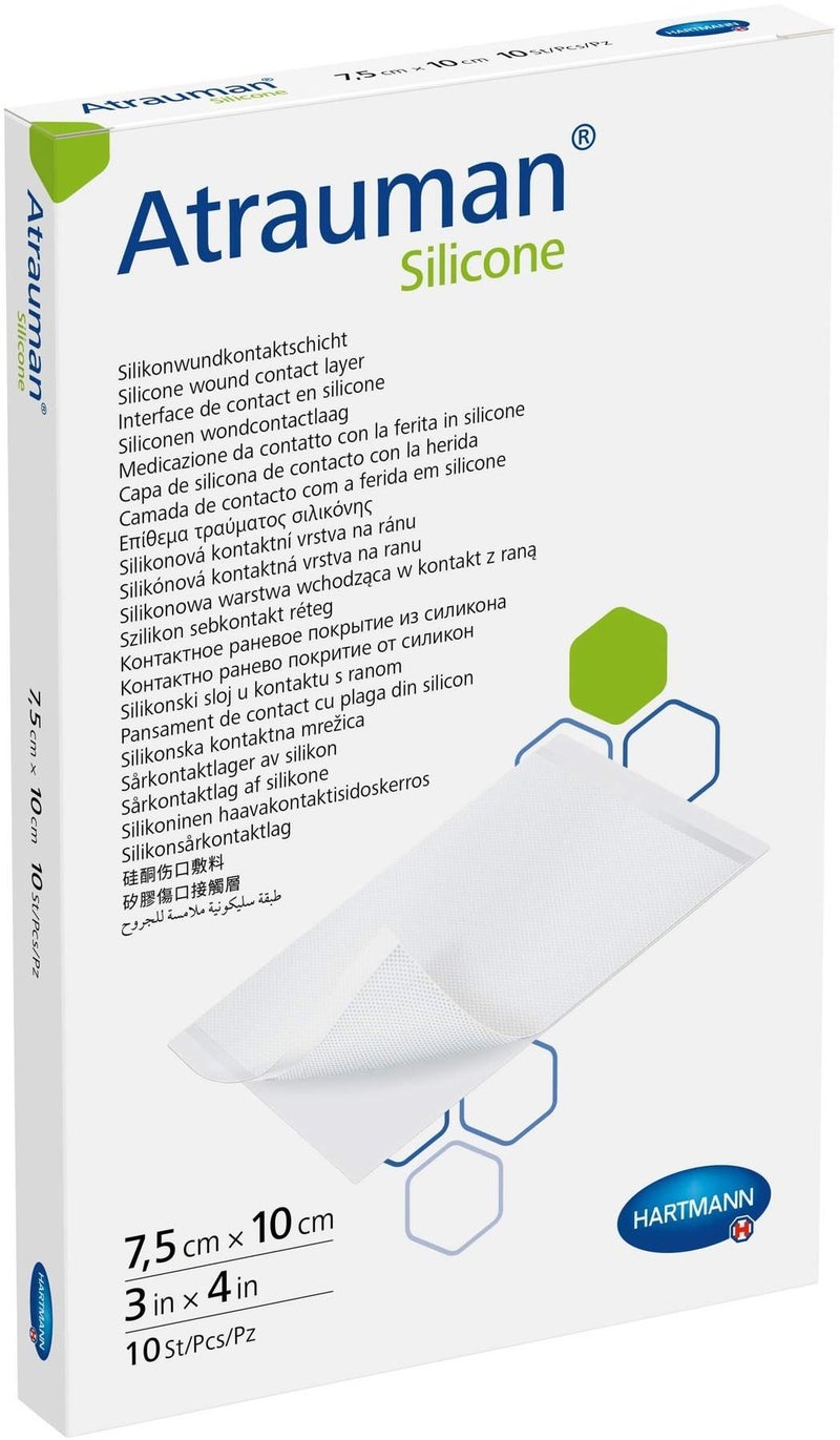 Atrauman Silicone Steril 7,5x10 cm Kompressen 10 Kompressen