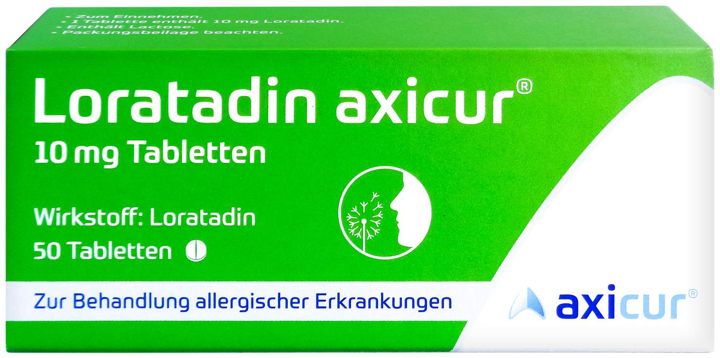 Loratadin Axicur 10 mg 50 Tabletten