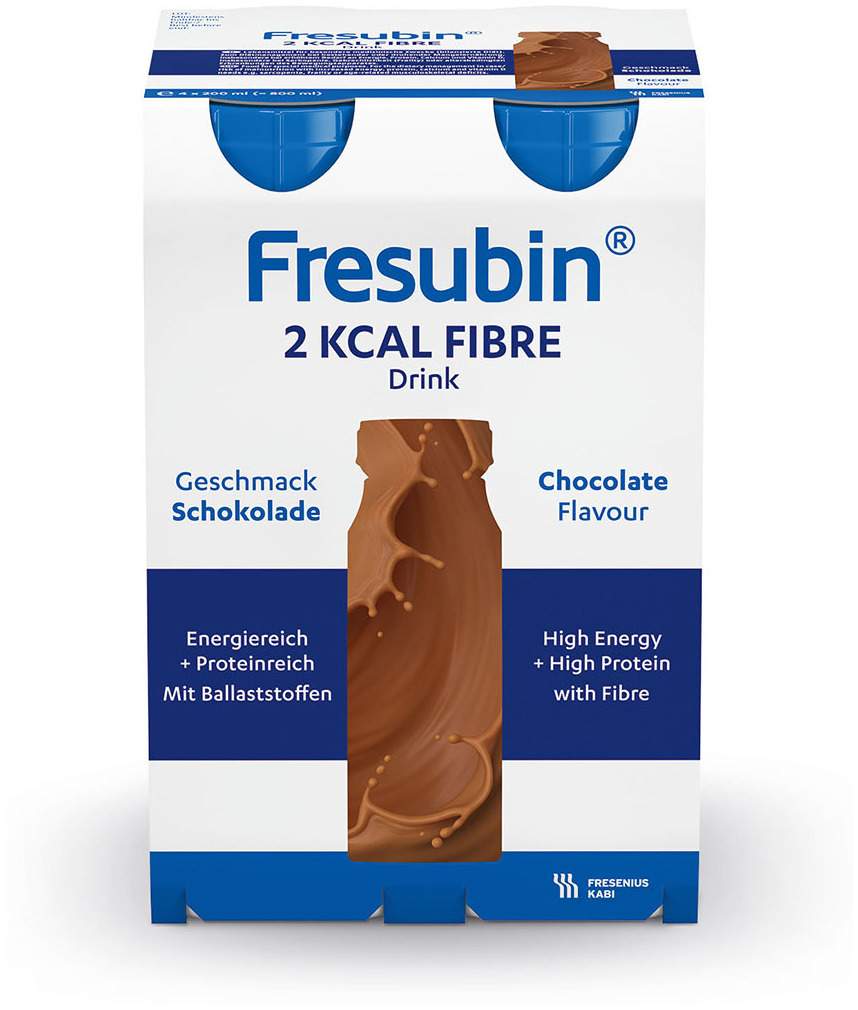 Fresubin 2 Kcal Fibre Drink Schokolade Trinkflasche 24 X 200 ml