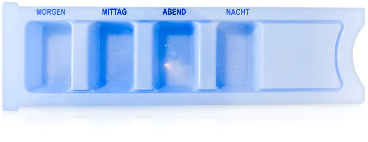 Tablettenbox 1 Tag 4-Fächer