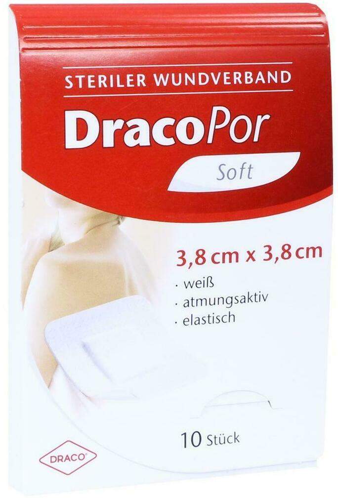 Dracopor Wundverband 3,8 cm X 3,8 cm 10 Pflaster