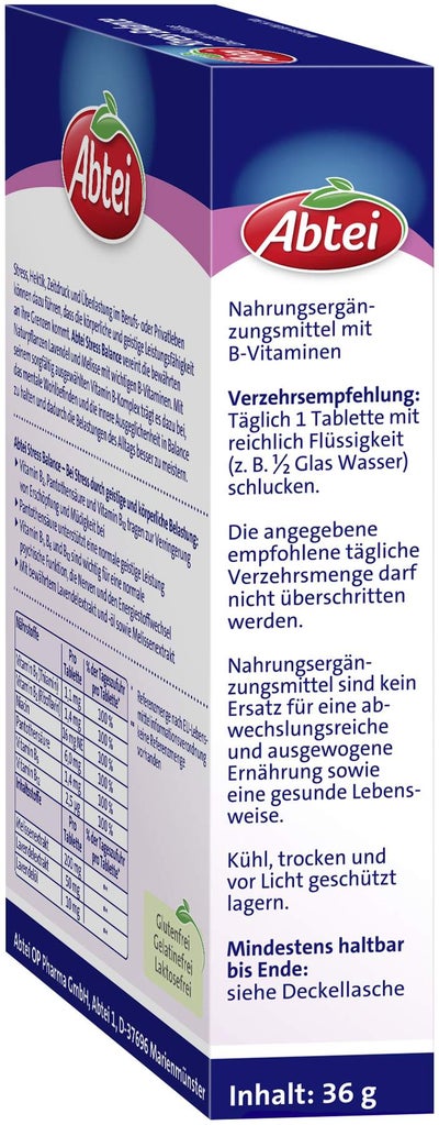 Abtei Stress Balance Lavendel+melisse 30 Tabletten